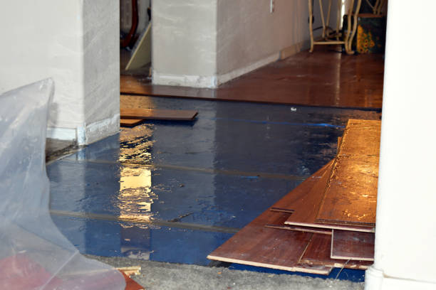 Professional Flood Damage Restoration technician working in Brookdale, NJ